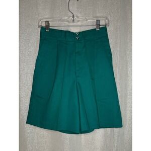 Cheryl Tiegs‎ Vintage Pleated Golf Shorts High Waist Green Size 8